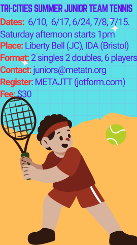 2023 Junior Team Tennis Summer Flier